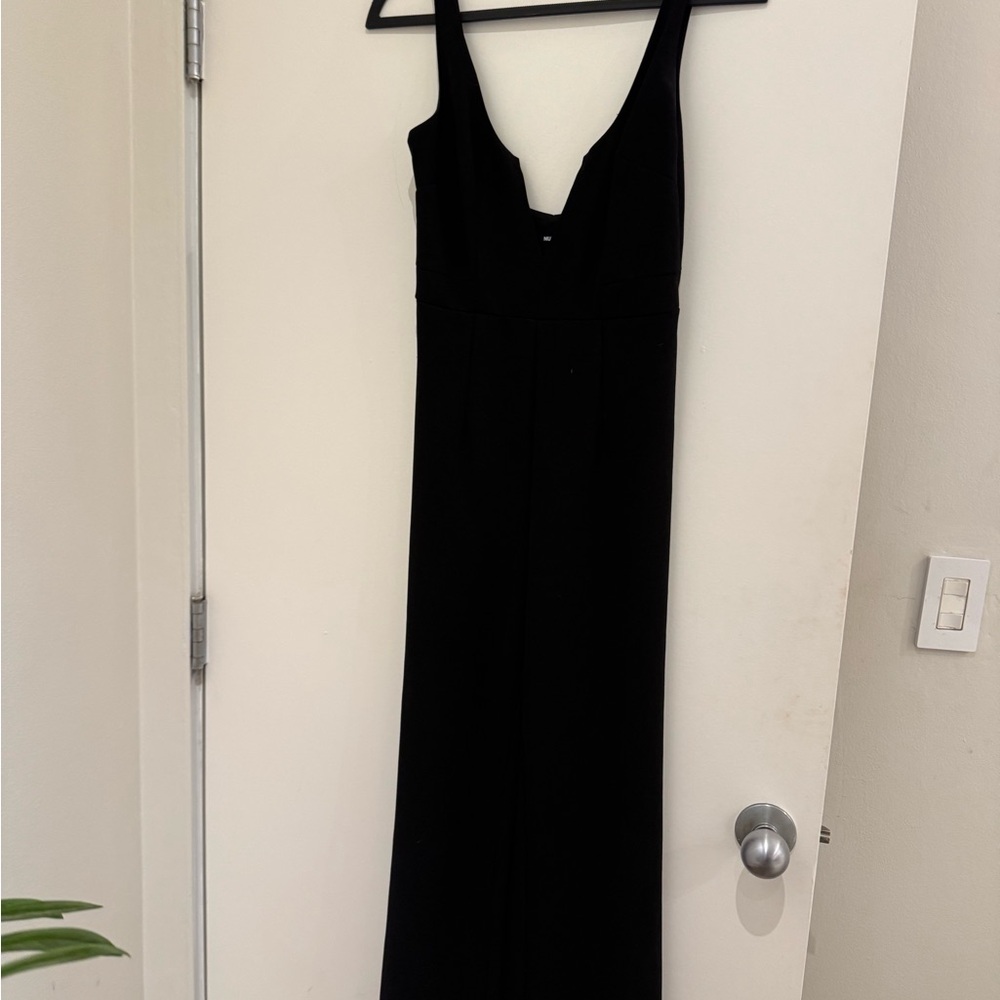 Nude clothing deep V neck straight/wide leg jumpsuit. Size M.